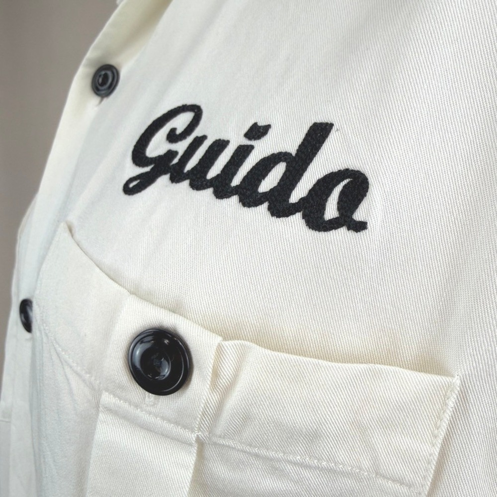 Vintage LUCKY‎ BRAND Mens (S) Bowling Shirt Button Down Chi Chi Rockabilly 90s - Picture 7 of 8
